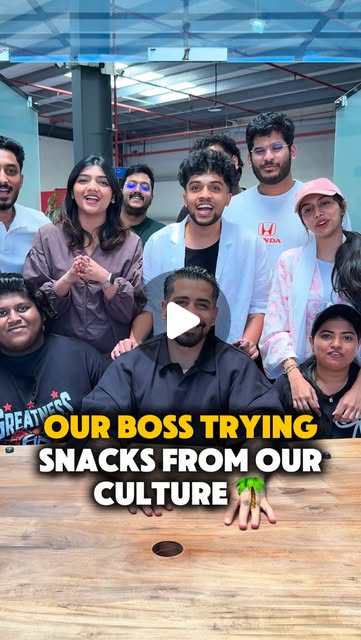 Reel: our boss trying snacks from our culture, 4.8M views