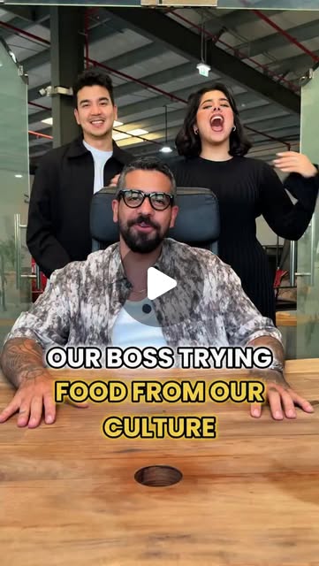 Reel: our boss trying food from our culture, 1.2M views