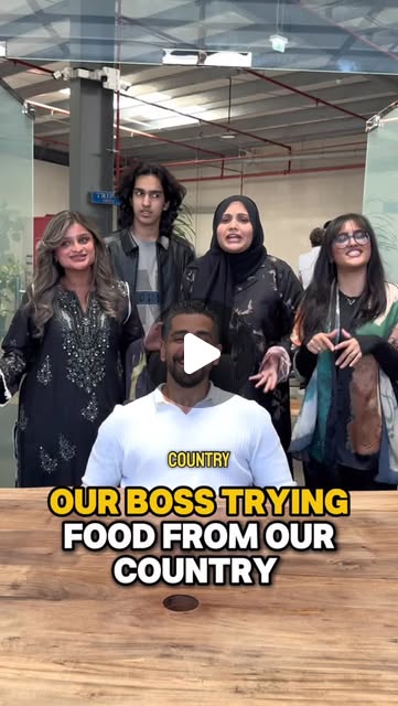 Reel: our boss trying food from our country, 1.1M views